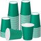 50-Pack 8 oz Disposable Paper Cups – Hot/Cold Beverage Cups for Coffee, Tea, Water, and More, Ideal for Offices, Parties, Home, and Travel – Thickened Paper Style (Green)